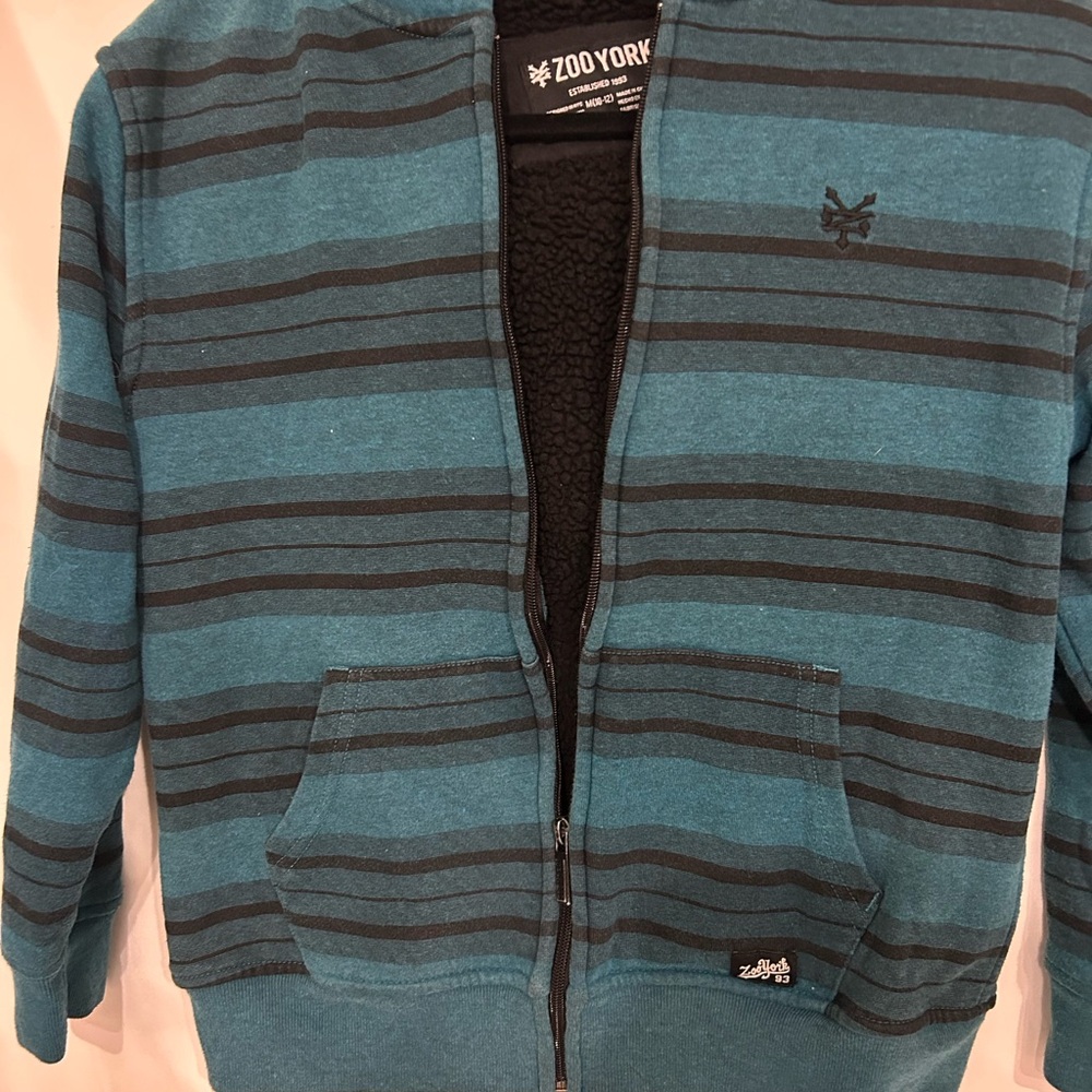 Zoo York Blue and Black Hoodie